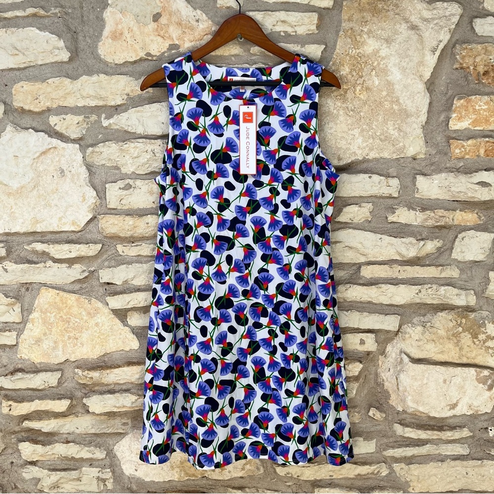 NWT Jude Connally Melody Dancing Lillies Navy dress